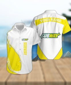 Personalized Name Subway 3D Hawaiian Shirt Aloha Summer Vacation Gift For Men And Women