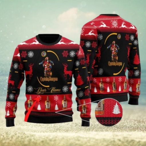 Personalized Name Sweety Captain Morgan Christmas Gift Sweater All Over Print 3D Sweater