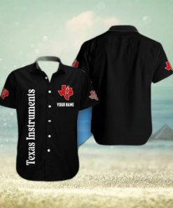 Personalized Name Texas Instruments Lover Gift 3D Black Hawaiian Shirt   Copy