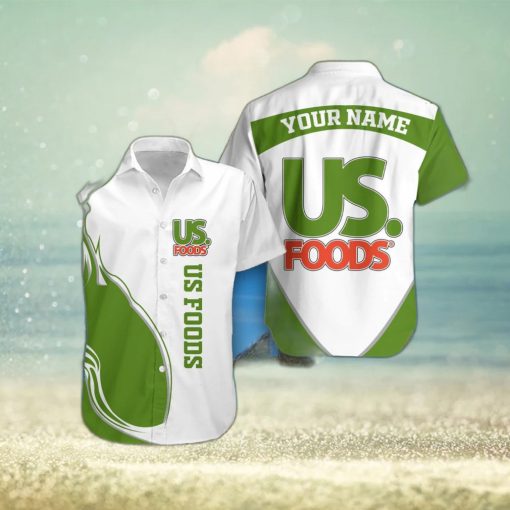 Personalized Name Us Foods 3D Hawaiian Shirt Aloha Summer Vacation Gift For Men And Women