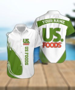 Personalized Name Us Foods 3D Hawaiian Shirt Aloha Summer Vacation Gift For Men And Women