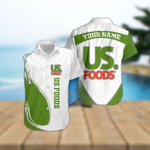 Personalized Name Us Foods 3D Hawaiian Shirt Aloha Summer Vacation Gift For Men And Women