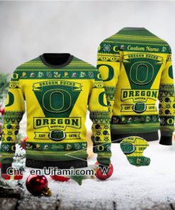 Personalized Oregon Ducks Ugly Sweater Awe inspiring Oregon Ducks Gift