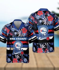 Philadelphia 76ers Exclusive Hawaiian Shirt For Men And Women Gift Floral Aloha Beach