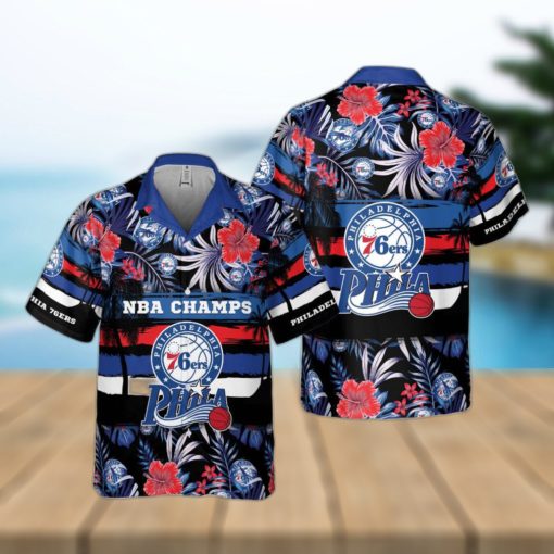 Philadelphia 76ers Exclusive Hawaiian Shirt For Men And Women Gift Floral Aloha Beach