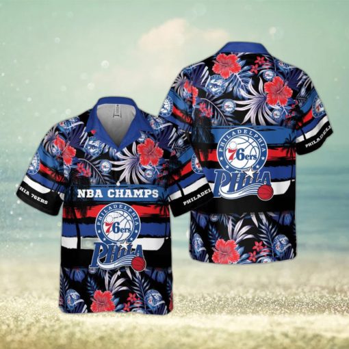 Philadelphia 76ers Exclusive Hawaiian Shirt For Men And Women Gift Floral Aloha Beach