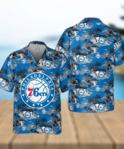 Philadelphia 76ers Trendy Hawaiian Shirt For Men And Women Gift Floral Aloha Beach