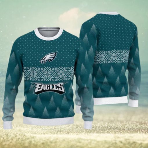 Philadelphia Eagles Christmas Pattern All Over Print Hibernation Ugly Sweater