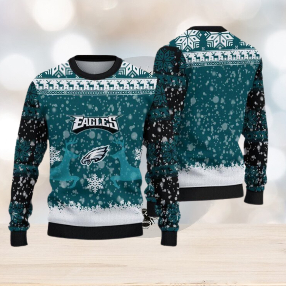 NFL TEAM APPAREL PHILADELPHIA EAGLES LIGHT UP CHRISTMAS SWEATER