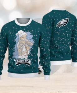 Philadelphia Eagles Christmas Santa Claus Tattoo Ugly Sweater For Men Women