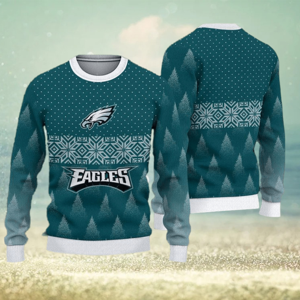 Philadelphia Eagles NFL Mens Dear Santa Light Up Sweater