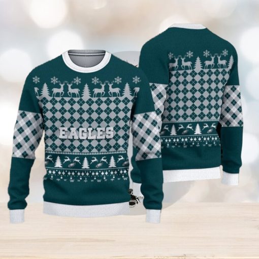 Philadelphia Eagles Fans Pattern Toboggan Knitted Christmas Sweater