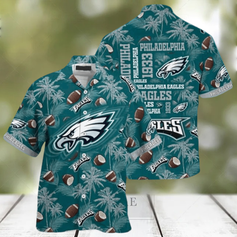 NFL Philadelphia Eagles Snoopy Beach Summer Hawaiian Shirt