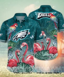 Philadelphia Eagles NFL Floral 3D Full Printed Hawaiian Shirt