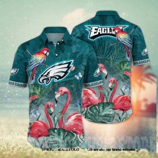 Philadelphia Eagles NFL Floral 3D Full Printed Hawaiian Shirt