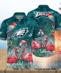 Philadelphia Eagles NFL Floral 3D Full Printed Hawaiian Shirt