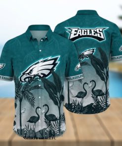 Philadelphia Eagles NFL Floral 3D Hawaiian Shirt