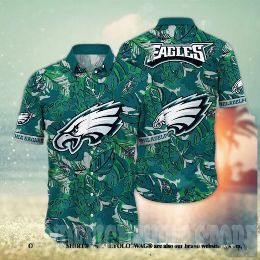 Philadelphia Eagles NFL Floral Tropical Full Printed Classic Hawaiian Shirt