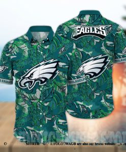 Philadelphia Eagles NFL Floral Tropical Full Printed Classic Hawaiian Shirt