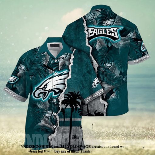 Philadelphia Eagles NFL Floral Unisex Full Printing Hawaiian Shirt