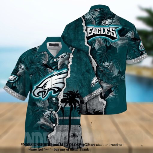 Philadelphia Eagles NFL Floral Unisex Full Printing Hawaiian Shirt