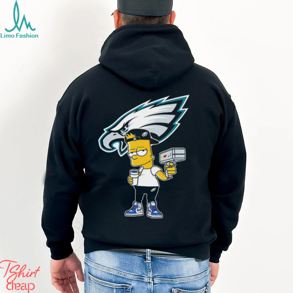 Philadelphia Eagles NFL X Bart Simpson cartoon shirt, hoodie