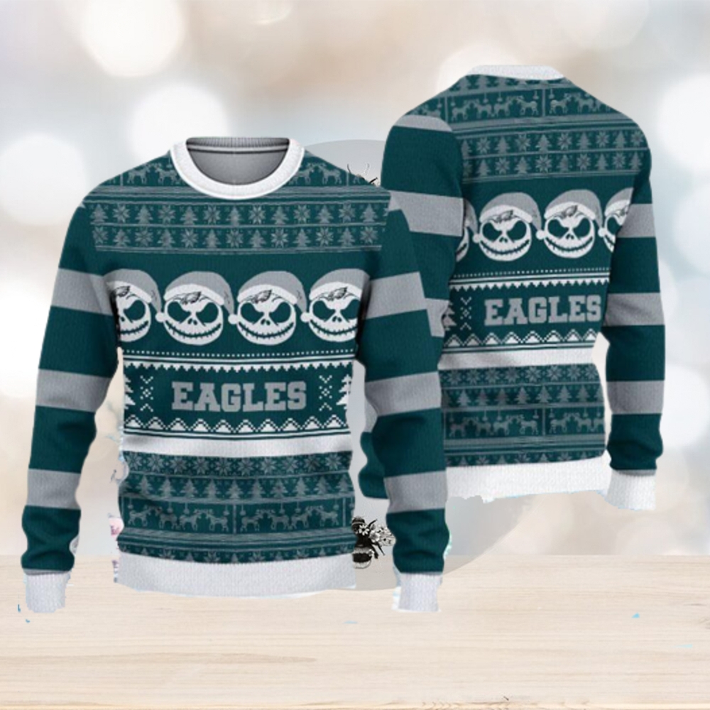 Philadelphia Eagles Ugly Christmas Reindeer Xmas Sweater Handmade Gift Mens  Women - Limotees