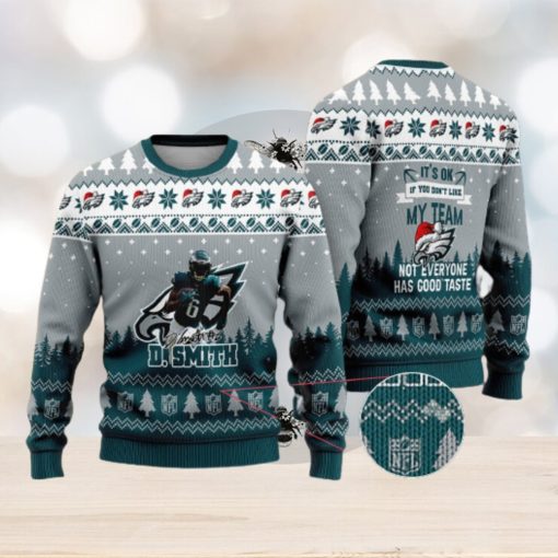 Philadelphia Eagles – DeVonta Smith #6 Super Bowl LVII 2023 Not Everyone Has Good Taste Ugly Christmas Sweater