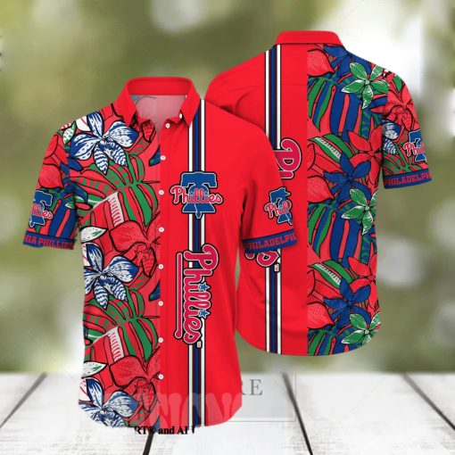 Philadelphia Phillies MLB Flower All Over Printed Unisex Hawaiian Shirt