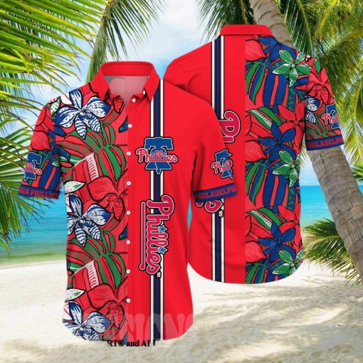 Philadelphia Phillies MLB Flower All Over Printed Unisex Hawaiian Shirt