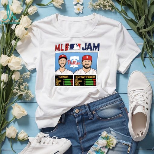 Philadelphia Phillies Trea Turner & Kyle Schwarber Homage Royal MLB Jam Tri Blend T Shirt
