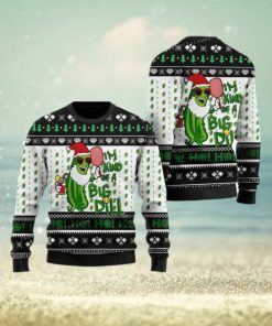 Pickleball Symol I’m Kind Of Big Dill Noel Pattern For Sport Lovers Ugly Sweater Christmas Party