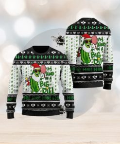 Pickleball Symol I’m Kind Of Big Dill Noel Pattern For Sport Lovers Ugly Sweater Christmas Party