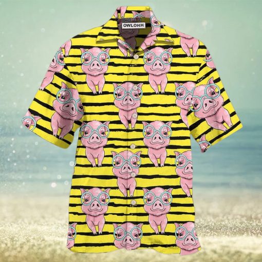 Pig Cartoon Hawaiian Shirt