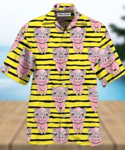 Pig Cartoon Hawaiian Shirt