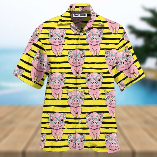 Pig Cartoon Hawaiian Shirt