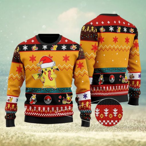 Pikachu Ugly Sweater, Pikachu Pocket Monster Ugly Christmas