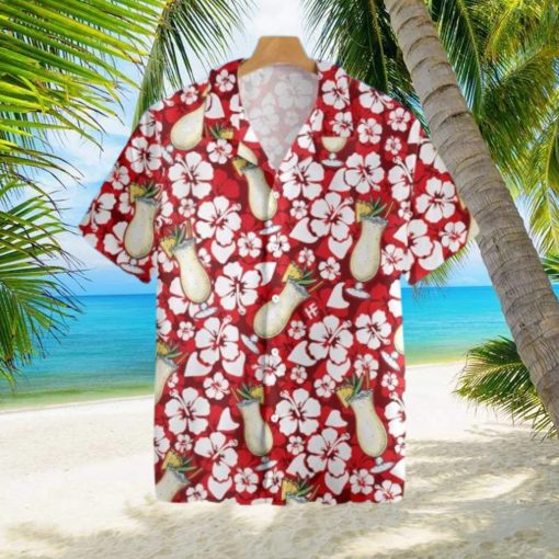 Pina Colada Cocktail Pattern Hawaiian Shirt For Men And Women