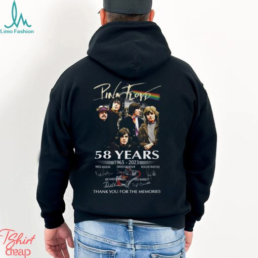 Pink Floyd 58 Years 1965 – 2023 And Their Signature Thank You For The Memories T Shirt