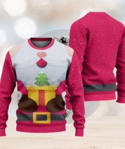 Pink Santa Claus Ugly Christmas Sweater Knitted Gift For Men And Women