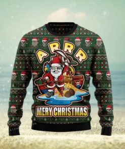 Pirate Santa Tacky Xmas Ar Ugly Sweater Party