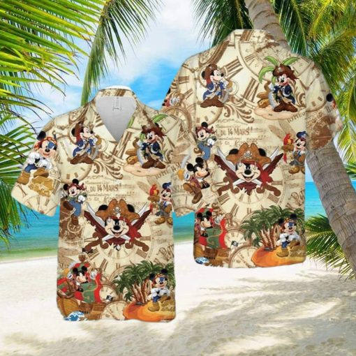 Pirates Mickey Mouse Hawaiian Shirt Gift For Disney Lovers