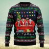 Skiing Ugly Christmas Sweater Thankgiving Gift Men Women