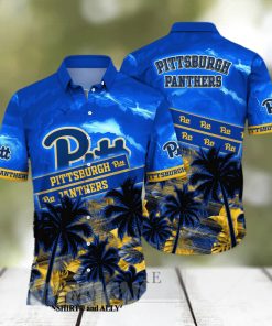 Pittsburgh Panthers NCAA Floral Full Printed 3D Hawaiian Shirt