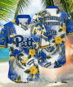 Pittsburgh Panthers NCAA Flower Classic All Over Print Hawaiian Shirt