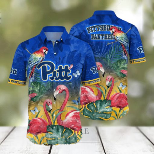 Pittsburgh Panthers NCAA Flower Full Print Unisex Hawaiian Shirt