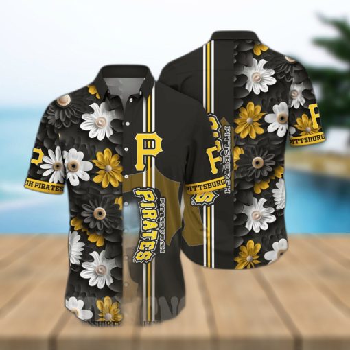 Pittsburgh Pirates MLB Flower All Over Print Hawaiian Shirt