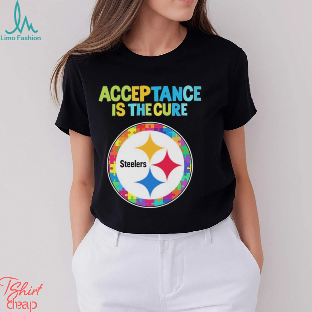 Pittsburgh Steelers Acceptance Is The Cure Autism T Shirt - Limotees