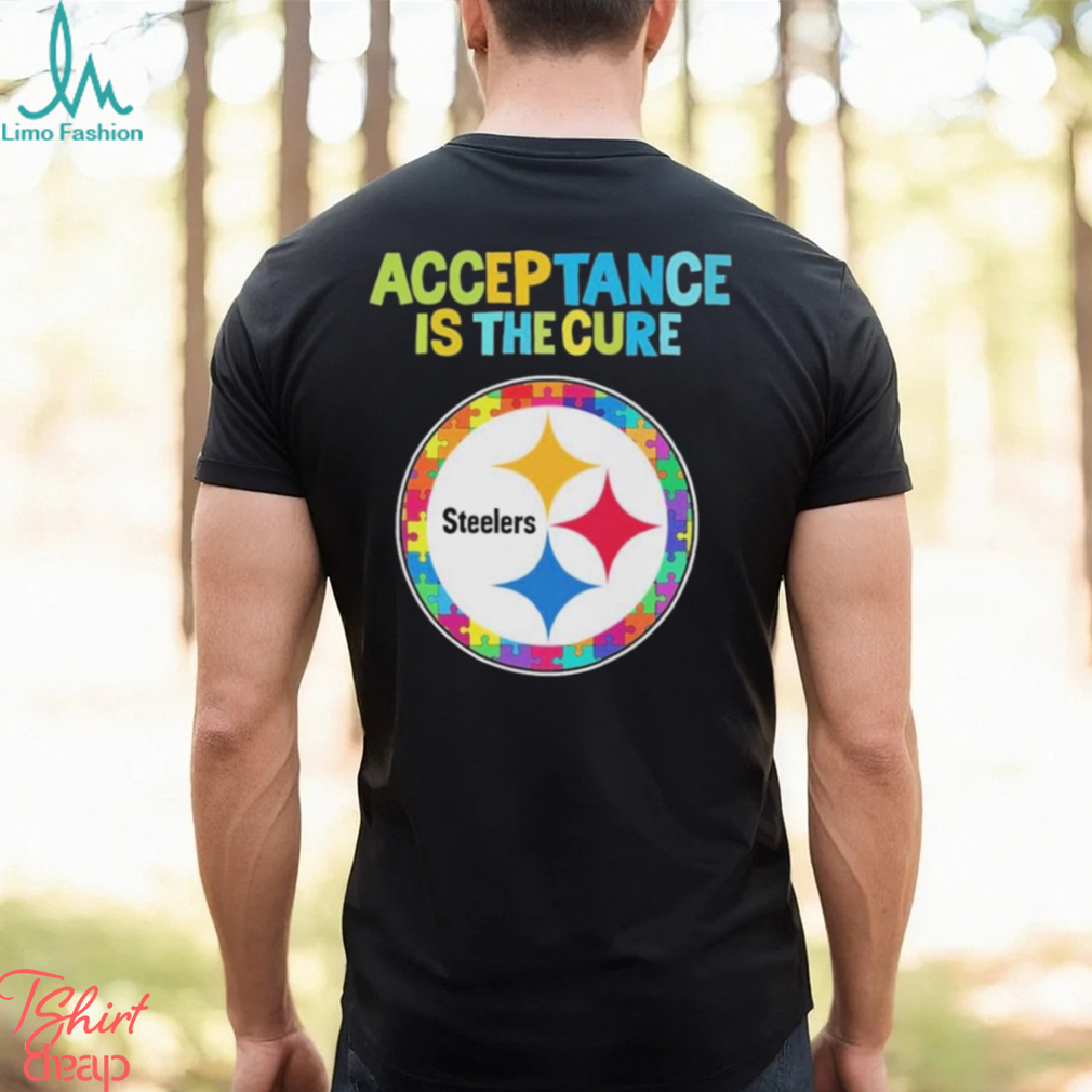 Pittsburgh Steelers Acceptance Is The Cure Autism T Shirt - Limotees