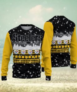 Pittsburgh Steelers Christmas Forrest Knitted Sweater Gift For Men And Women